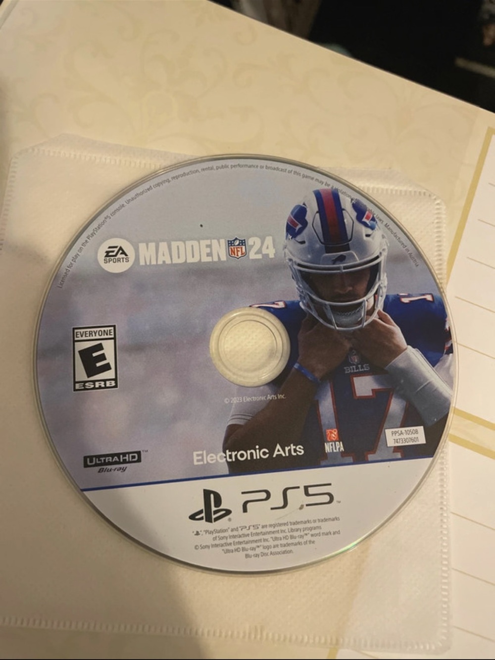 Madden NFL 24 PS5 Game Disc - Electronic Arts - White/Blue Artwork